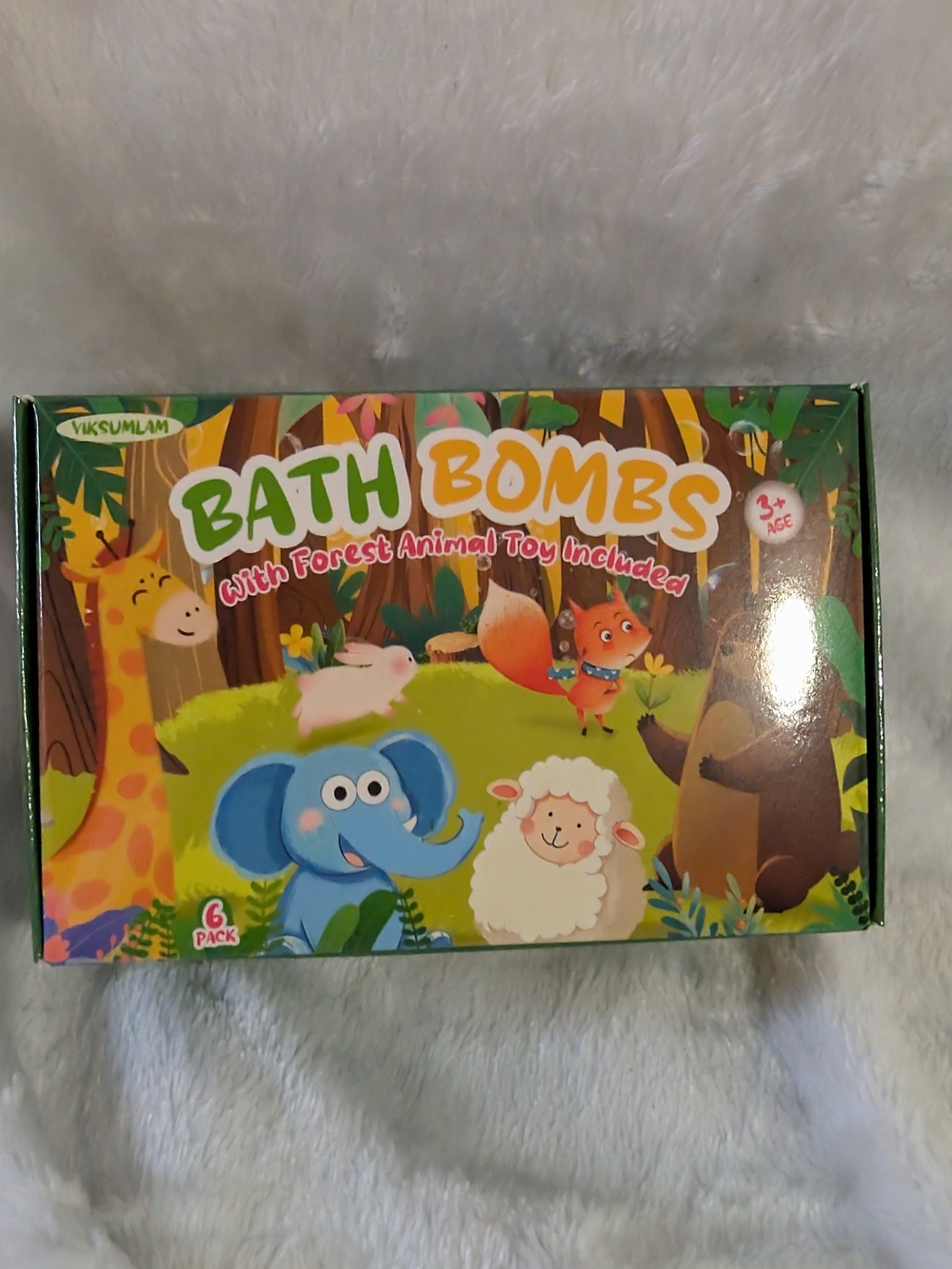Kids Bath Bombs with Forest Animal Toy - Multicolor